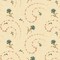 Fabric Marcus Cream Flower Garland Cotton Thimble Miniatures 108" Wide Back by the Quarter Yard QB171502D